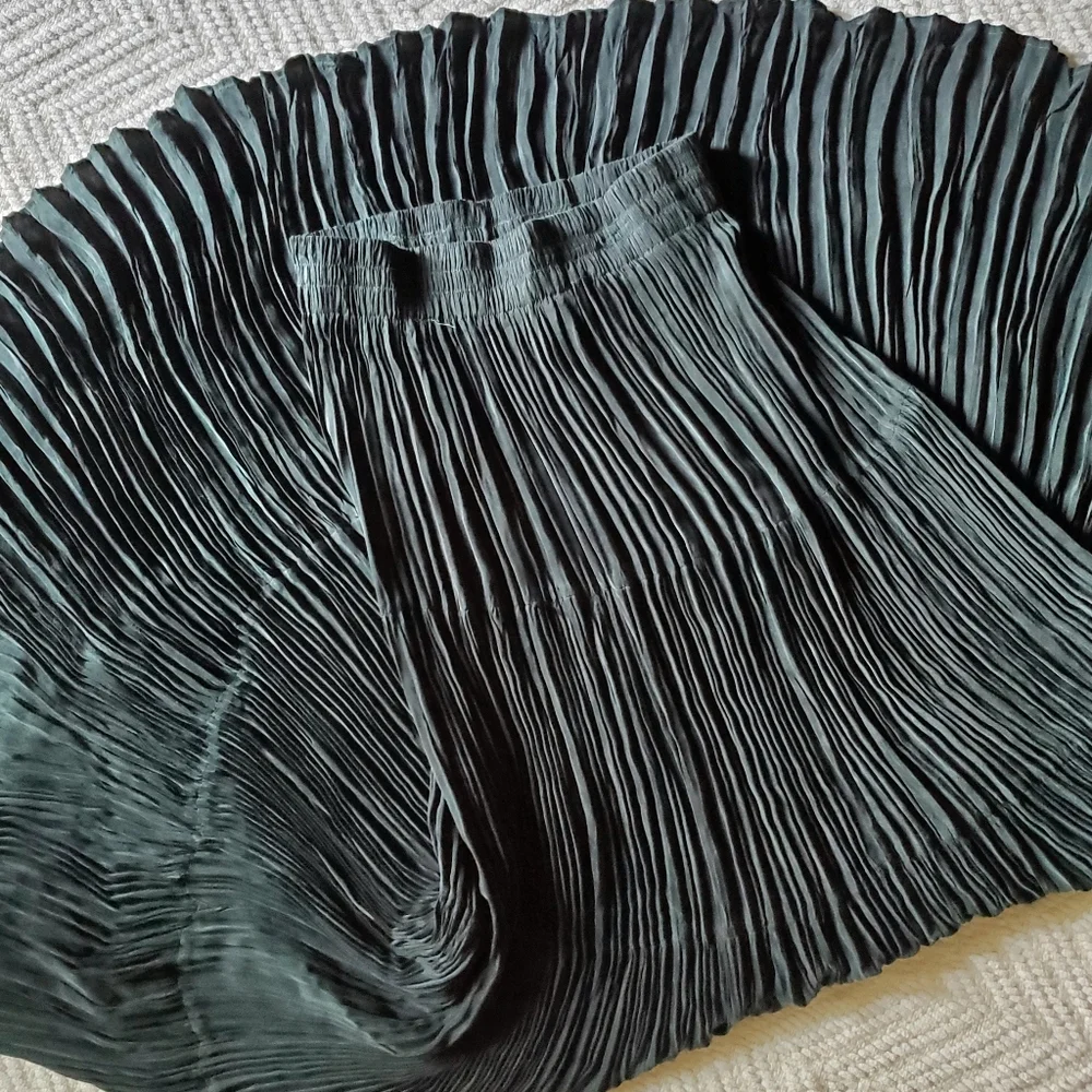 Vintage Niver Emerald Green Tiered A-line Western Skirt - Picture 4 of 9